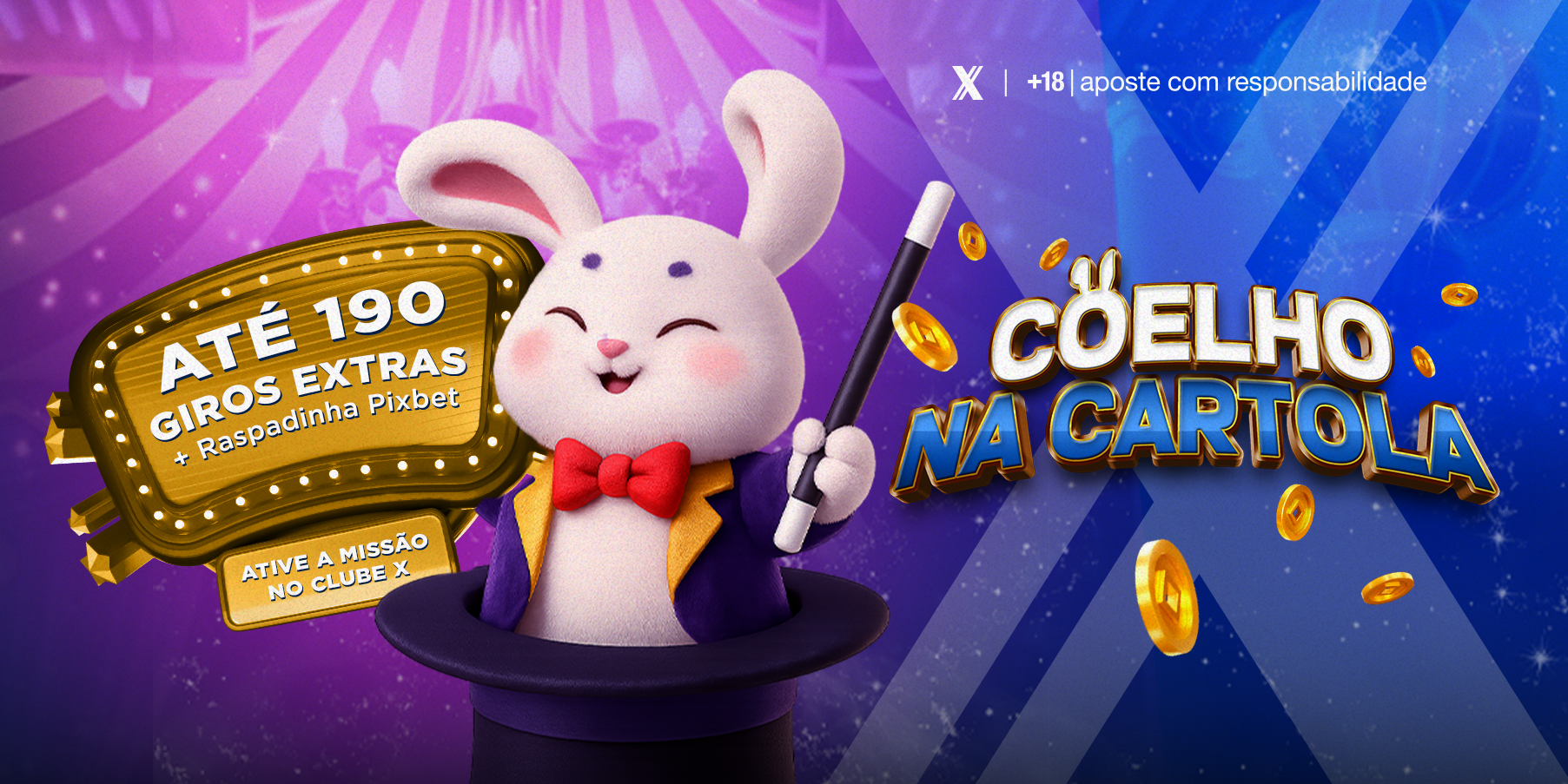 🎩 Coelho na Cartola 