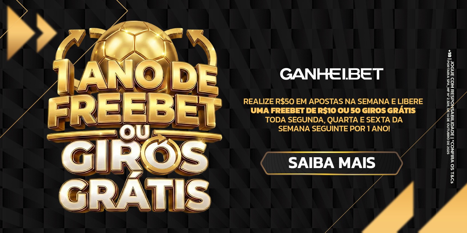 1 ANO DE FREEBET OU GIROS GRATIS