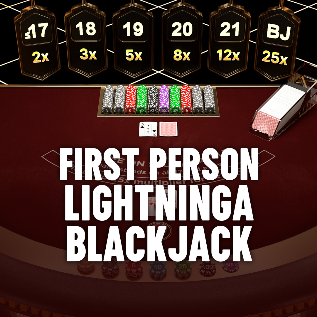 First Person Lightning Blackjack
